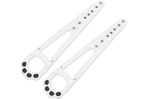 HAOFY Zatrzask Uchwytu Drzwi dla Kota, 7 Regulowanych Otworów Chroniących Psy 2 szt. Uchwyt Drzwiczek dla Zwierząt do Sypialni (Biały)