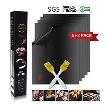 Ai Orange Bbq Grillmatte Set Von 5er Set 2 Grill Brste Antihaftbeschichtung Fr Bis 600 Grad 100 Nicht Stick Bbq Grill Fad Zugelassen Pdfa Kostenlos Einfach Waschen Funktioniert Auf Gas Holzkohle Elekt