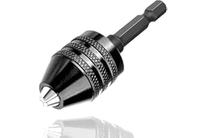 Bestgle Mandrino Autoserrante Senza Chiave da 1/4" con Codolo Esagonale Attacco Rapido, Adattatore per Mandrino per Adattatore Trapano Avvitatore Elettrico