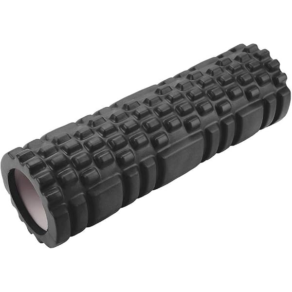 Rouleau De Massage EVA Pour Le Dos - 33 X 14 Cm, Noir, Pour Détente Musculaire Et Circulation