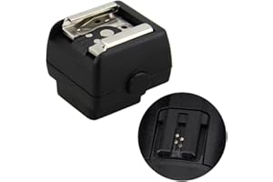 JJC Adaptateur griffe flash avec prise de synchronisation pour appareil photo Sony et Minolta Autolock iISO vers standard