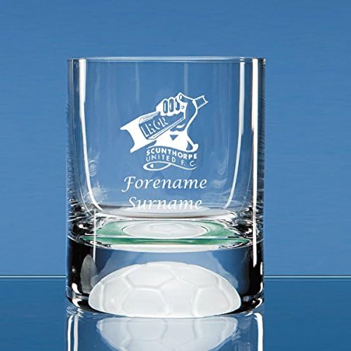 Scunthorpe FC Official PERSONALISED Crest Ball Base Tumbler - FREE ENGRAVING