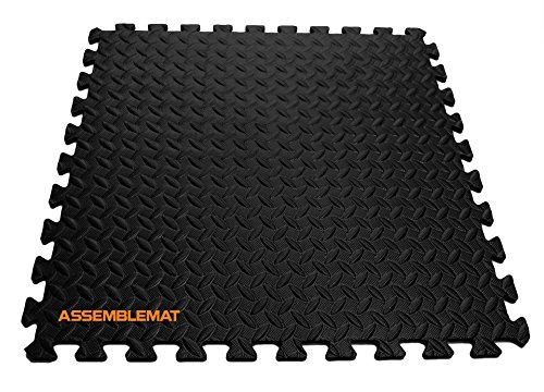 Gymnastikmatten-Set aus EVA-Schaumstoff, Blattwerk-Design, ineinandergreifend, 6 Stück Schutzmatten - 5