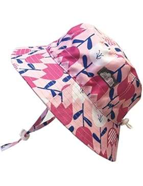 Baby - Sonnenhut mit Kinnriemen , Kordelzug, Einstellbare Kopfgröße , Wasserabweisend, UV - Schutzfaktor 50+ (...