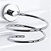 Produktbild Weare Home Edelstahl Spirale Form Silber Haartrocknerhalter Föhnhalter, Modern Chrom Beschichtung Rostfrei Wandmontage für Küche Haltbar Badzubehör Badaccessoires Dekor