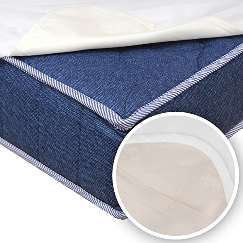 Matratzenschoner Wasserdicht Atmungsaktiv Moderno® Special Molton Betteinlage Inkontinenz mit 4 Übereckgummis in (Breite x Länge) 90x200cm - 3