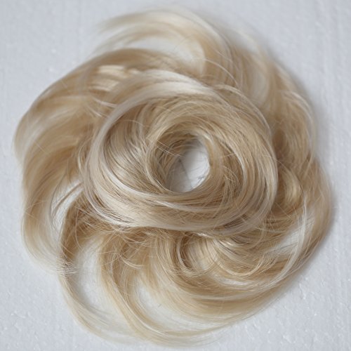 PRETTYSHOP Haarteil Haargummi Hochsteckfrisuren unordentlicher Dutt leicht gewell. Farbe: blond mix G28B - 2