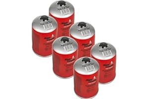 ALPENTECH Lote de 6 cartuchos de gas Butano/Propano MIX 500 gr ALPEN - Botella de gas para camping - Hornillo barbacoa - Dispositivos de gas