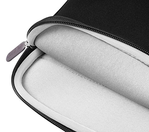 Plemo Laptophülle Nylon Lykra Gewebe Sleeve für 33-33,8 cm (13-13,3 Zoll) Laptop / Notebook Computer / MacBook / MacBook Pro / MacBook Air, Schwarz - 4
