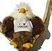 Produktbild Weißkopfseeadler Plüsch Spielzeug mit T-shirt mit Aufschrift Ich liebe Caresse (Vorname/Zuname/Spitzname)