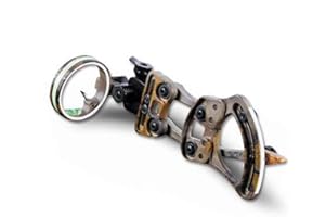 ‎SHARROW SHARROW Bogenschießen Bogen Visier 1 Pin Bogenvisier Micro Einstellbar Jagdvisier mit Bogen Visier Licht Aluminiumlegierung Zielvorrichtung Compoundbogen Anblick Bogensport Zubehör