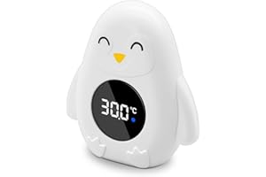 WOWFAST Termometro da bagno per neonati, per bambini, termometro digitale con indicatore di temperatura a LED, per vasca da bagno e piscina