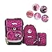 Produktbild Ergobag - Schulranzen Set 5 tlg. CUBO NachtschwärmBär - verschiedene Kletties (Prinzessin)