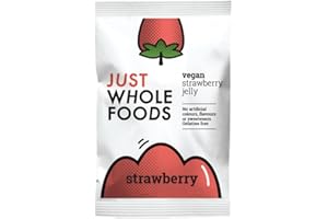 3xJust Wholefoods Organic Strawbry Real Fruit Flavoured Jelly Crystals 85g