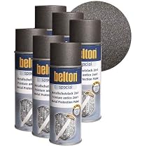 Belton Metallschutzlack 2in1 – 6 X 0,4l Schwarz, Rostschutz & Decklack In Einem