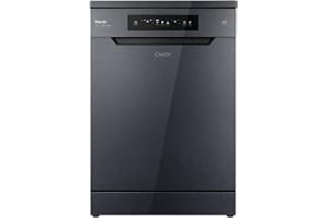 CANDY Dark Grey Rapido Freestanding Full Size Dishwasher, 13 Place Settings 5 Programs, Wi-fi & Blutooth Connectivity, App Control, Condenser Drying System, LED Control method Smart Delay CF3E7L0A-19