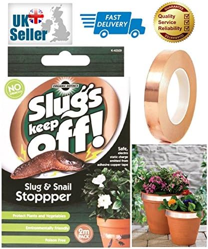 2M Pack Slugs Keep Off Slug Snail Repellant Stopper Organic Defence Adhesive Copper Tape Free UK Delivery