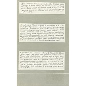 Roma antica. Religione, filosofia e scienza