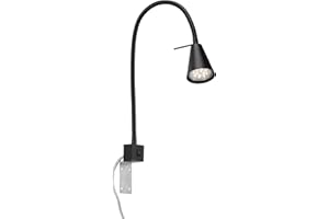 ‎BRILONER Briloner Leuchten Lampa LED Do Łóżka, Czarny, 403mm