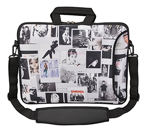 MySleeveDesign - Bolso Bandolera de Neopreno Funda Universal para Ordenadores portátiles de 15,6