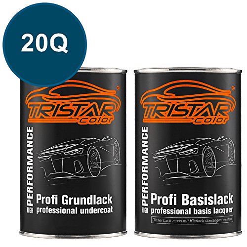 Preisvergleich Produktbild TRISTARcolor Autolack Set Dose spritzfertig für Buick / Cadillac / Chevrolet / Corvette 20Q Prestige Blue Metallic Grundlack + Basislack 2,0 Liter 2000ml