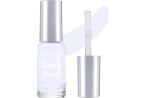 GL-Turelifes Trucco colore dei denti, crema per la pittura dei denti nera, sicura, ad asciugatura rapida, realistica, per il trucco dei denti neri per Halloween, cosplay, teatro, 5 ml (bianco)