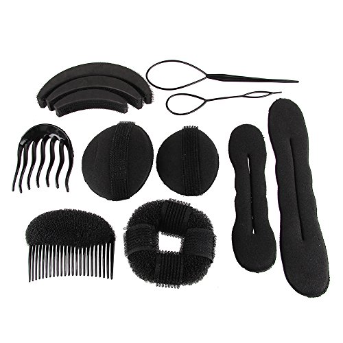 Beauty7 Hair Styling Accessories Tools Set 7 Types Styling Tools Buns Formers Doughnuts Hair Braid Hair comb bun shaper hair insert bun shaper