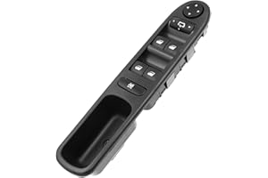 KAOLALI Interruttore per Finestrino 6554KT per Alzacristallo Compatibile con Peugeot 307 307SW 307CC Nero