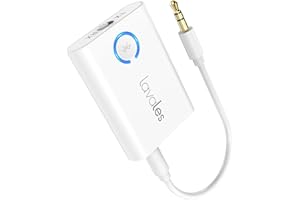 Lavales Adattatore Bluetooth 5.3 Aereo a 2 Cuffie Wireless, Ricevitore Trasmettitore Bluetooth in Volo con Jack da 3,5 mm per TV, Dual Link AptX Adaptive/Low Latency/HD Audio