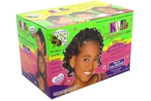 Africa's Best Kids Organics No-Lye Organic Conditioning Relaxer System with Scalp Guard for Fine to Normal Hair, Kids Regular by HC Industries