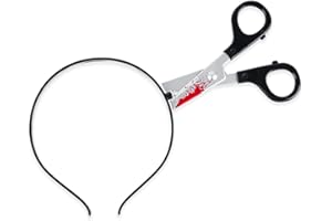 ROSAUI Knife Headband Halloween - Spooky Halloween Plastic Headband - Terrifying Knife Scissors Through Head Effect