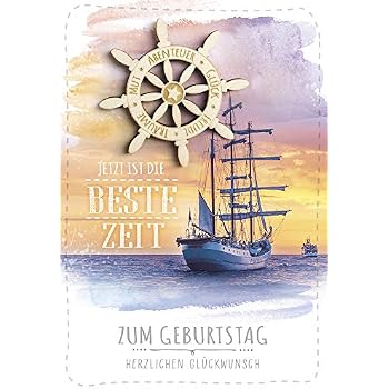 Holzschild Geburtstagskarte Im Oldschool-Look – DIN 17x11,5cm, Inkl. Umschlag, Made In Germany
