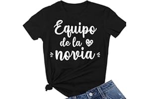 JPHCHSC Camiseta De La Mariee Team Bride para Mujer, Top De Dama De Honor, Camisetas De Despedida De Soltera, Camisetas De Manga Corta, Tops del Equipo De La Mariee 033