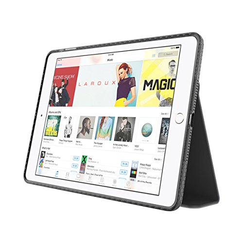 Incipio Octane - Funda tipo folio contra ca  das para Apple iPad Air 2  color negro escarchado