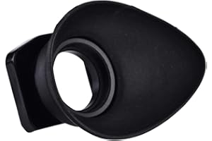 VBESTLIFE Plastic Camera Lens Eyepiece Cup, Camera Eye Cup Black Accessory for Canon EOS 5DIII 1DX 7D.