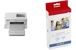 Canon SELPHY CP1500 Mini fotoskrivare (utskrift upp till vykortsstorlek 10 x 15 cm) vit [utan färgband/papper, utan batteri]