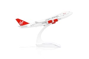 QIYUMOKE 1/400 VAA Airlines 747 Alloy Plane Model -747 Diecast Metal Airplane Model Kits with Stand (6 inches) Boeing 747 Air Plane Model for Aviation Enthusiasts Gift or Desktop Display Collections
