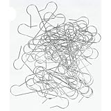 Novaliv 60x Kugelaufhänger für Weihnachtskugeln I Christbaumkugelaufhänger Silber I Kugelaufhänger Haken für Weihnachtsbaumsc