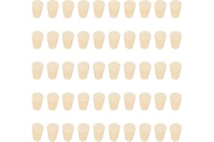 stonylab Bouchons en Caoutchouc, 50 Paquets 000# - 8mm x 13mm x 17mm - pour Joints de Laboratoire à Joint Fuselé, Blanc