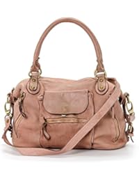 Ira del Valle, Bolso para mujer, Piel genuina, Vintage, Modelo Large Miami streets, Made in Italy