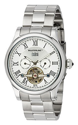 Masterline1966 Armbanduhr Herren Automatik * Silver * Glasboden Edelstahl ML06090011