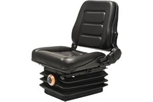 vidaXL Sedile Trattore Muletto Sospensioni Schienale Regolabile Acciaio Sedia