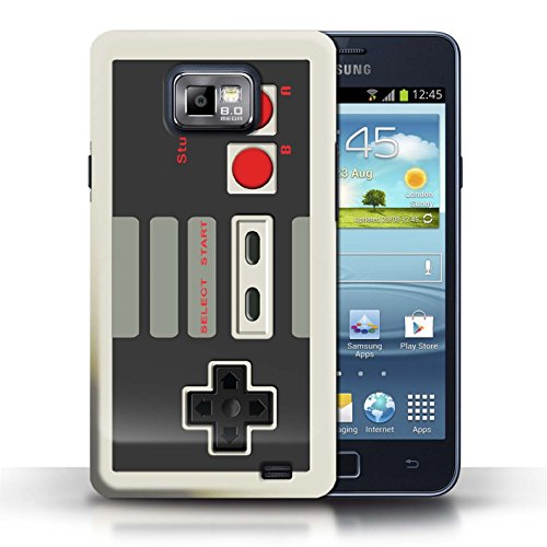 Preisvergleich Produktbild Gedruckt Schutzkoffer Schutzhüllen / Hülle für Samsung Galaxy S2 / SII / Klassisches Nintendo Muster / Spielkonsolen Kollektion