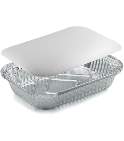 Fogli Di Alluminio Usa E Getta Crostate Per Uova Stampi Per Torte In - Foto 12