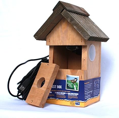 BIRD NESTBOX WEBCAMERA (FOR PC/LAPTOP) IN A QUALITY GARDMAN MULTI-USE NESTBOX. 11.5m cables (item includes top quality 10m active repeater usb2 extension lead) A lovely birthday, father’s day, Xmas gift for bird watchers or for your own education and pleasure! This item is for PC not TV, please see our other items for TV camera nests.