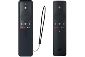 SIKAI CASE Ochronny Silikonowy Etui Zgodny z Mi TV Box S/Mi TV Stick Pilot, Miękki komfort Obudowa, Sterowania Pokrywa Zdalnego, Antypoślizgowe Obudowy Pokrowce（Czarny)