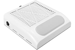 GC GLOBALCOMMERCE B02, Aspiratore da Tavolo per Unghie, Bianco, W, 80 decibeles