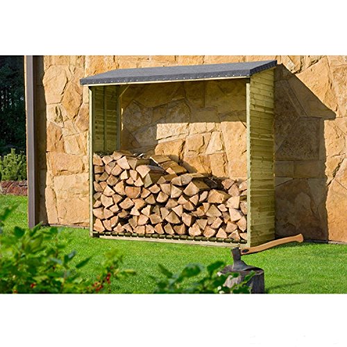 Kaminholzregal, Brennholzregal Aktion Holzlager von Gartenpirat®
