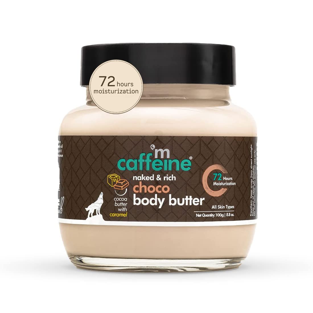 mCaffeine Body Butter for Dry Skin for both Women and Men | Shea Butter Moisturizer with Cocoa Butter & Caffeine | Body Cream