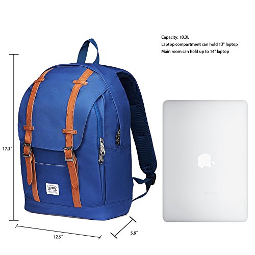 Lässiger Daypacks, KAUKKO 16 Zoll Laptop Outdoor Rucksäcke für 14″ Notebook Schüler Backpacks Schultaschen für Wandern/ Reisen/ Camping - 2
